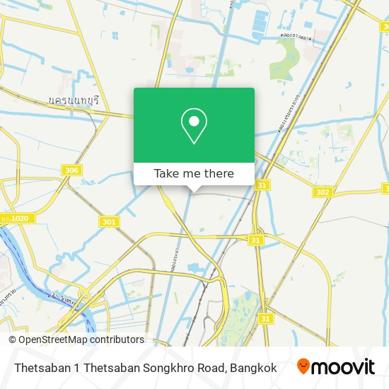 Thetsaban 1 Thetsaban Songkhro Road map