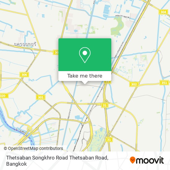 Thetsaban Songkhro Road Thetsaban Road map