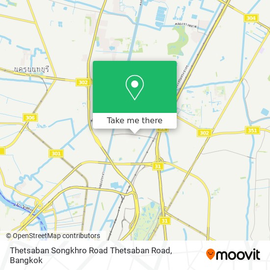 Thetsaban Songkhro Road Thetsaban Road map