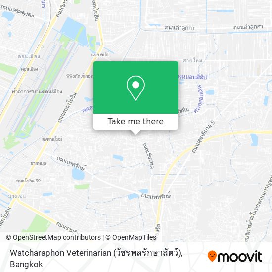 Watcharaphon Veterinarian (วัชรพลรักษาสัตว์) map