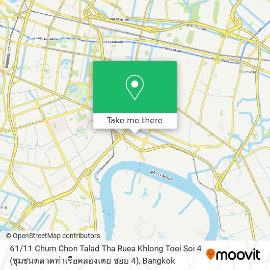 61 / 11 Chum Chon Talad Tha Ruea Khlong Toei Soi 4 (ชุมชนตลาดท่าเรือคลองเตย ซอย 4) map