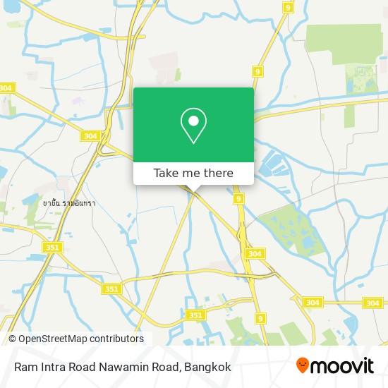 Ram Intra Road Nawamin Road map