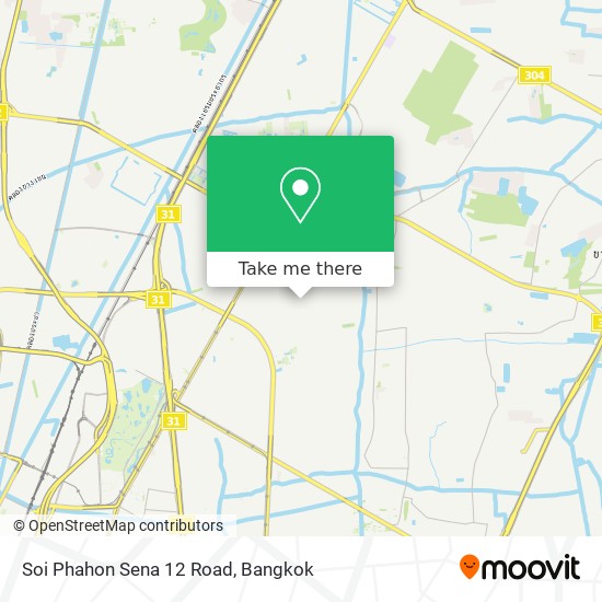 Soi Phahon Sena 12 Road map