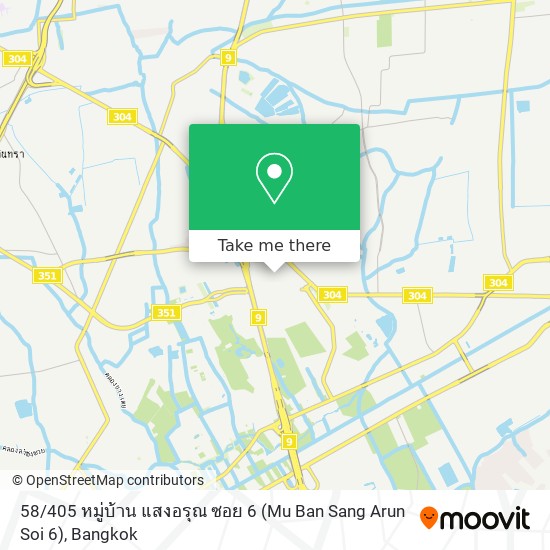 58 / 405 หมู่บ้าน แสงอรุณ ซอย 6 (Mu Ban Sang Arun Soi 6) map