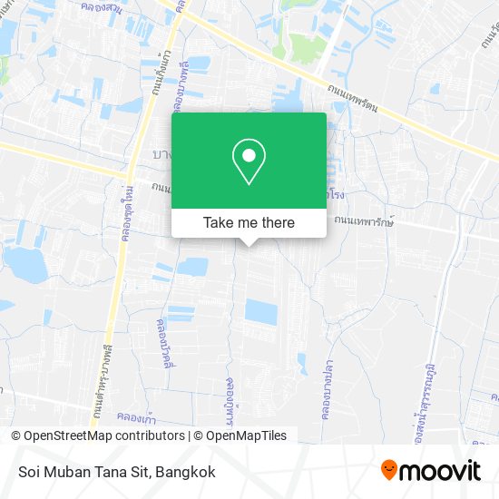 Soi Muban Tana Sit map