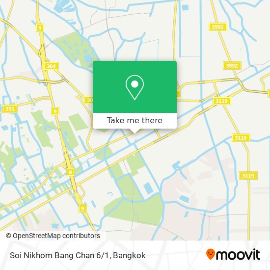 Soi Nikhom Bang Chan 6/1 map