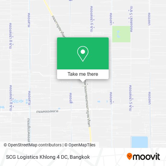 SCG Logistics Khlong 4 DC map