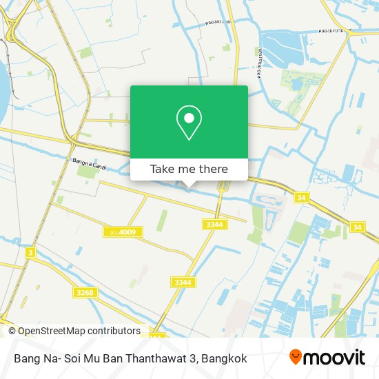 Bang Na- Soi Mu Ban Thanthawat 3 map