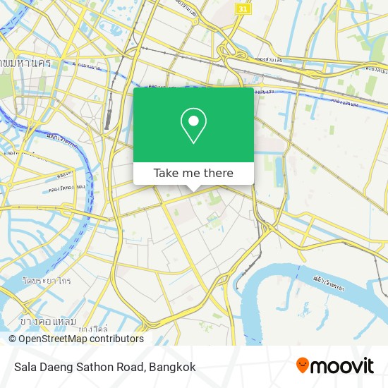 Sala Daeng Sathon Road map