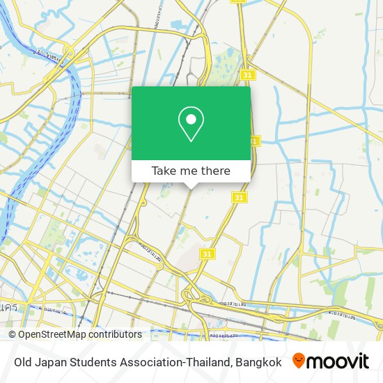 Old Japan Students Association-Thailand map