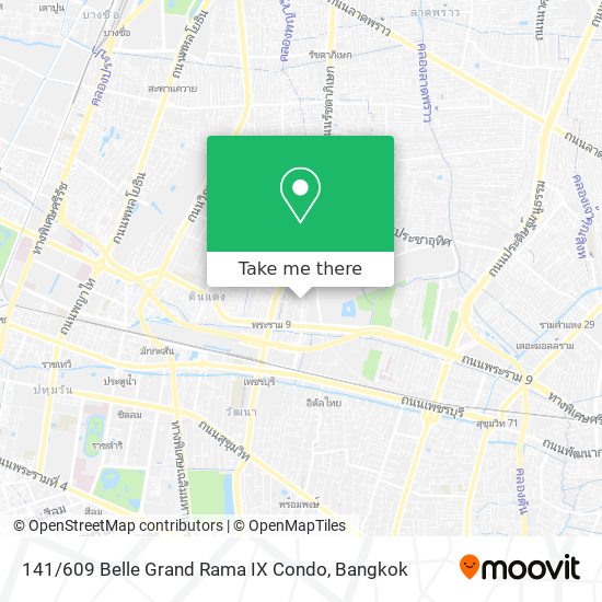 141 / 609 Belle Grand Rama IX Condo map