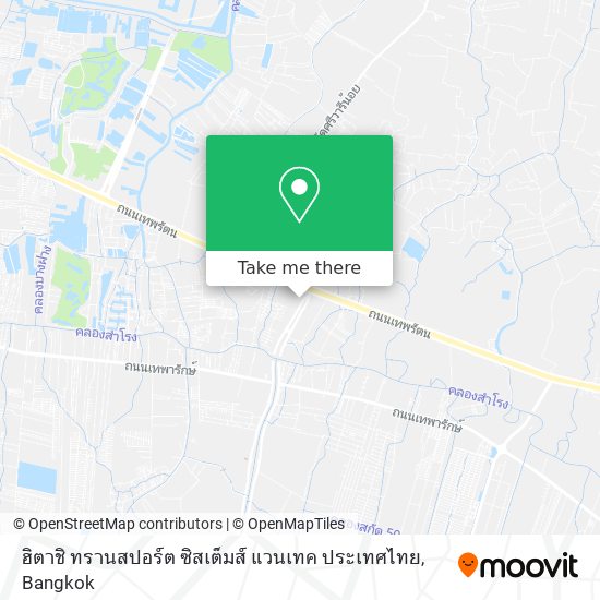 ฮิตาชิ ทรานสปอร์ต ซิสเต็มส์ แวนเทค ประเทศไทย map