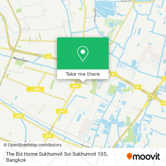 The Biz Home Sukhumvit Soi Sukhumvit 105 map