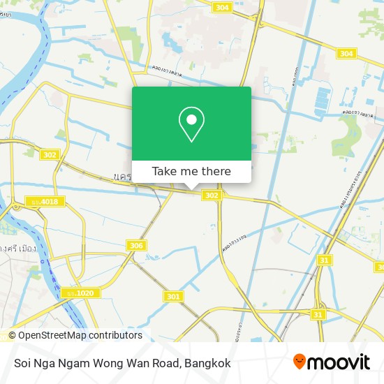 Soi Nga Ngam Wong Wan Road map