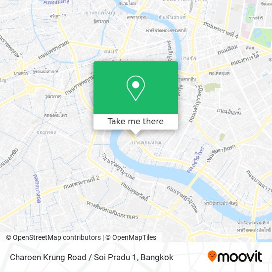 Charoen Krung Road / Soi Pradu 1 map