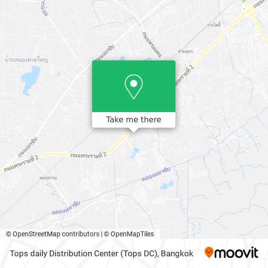 Tops daily Distribution Center (Tops DC) map