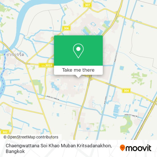 Chaengwattana Soi Khao Muban Kritsadanakhon map