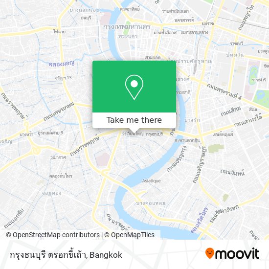 กรุงธนบุรี ตรอกขี้เถ้า map