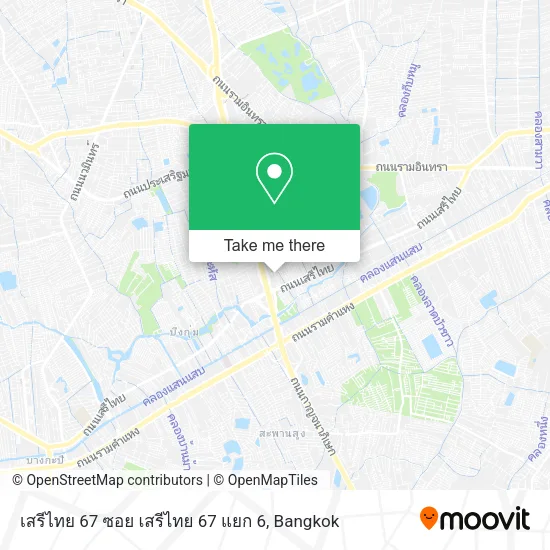 เสรีไทย 67 ซอย เสรีไทย 67 แยก 6 map