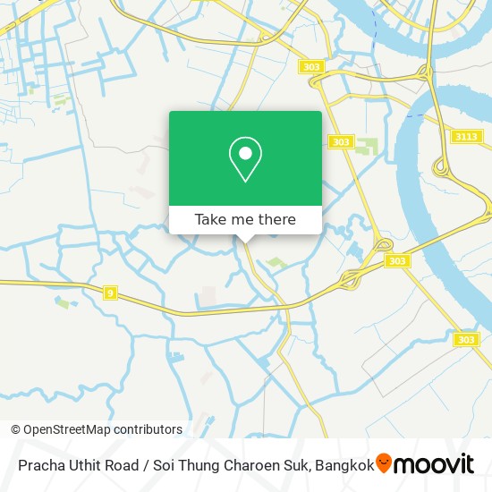 Pracha Uthit Road / Soi Thung Charoen Suk map