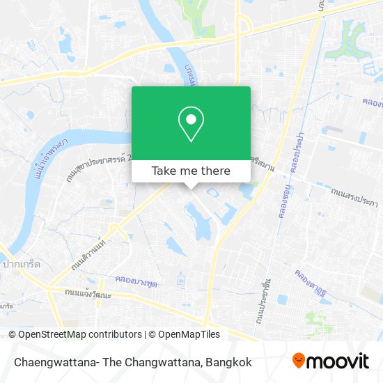 Chaengwattana- The Changwattana map