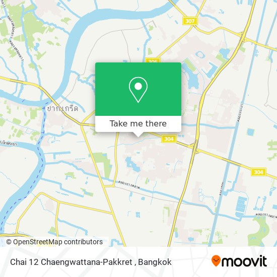 Chai 12 Chaengwattana-Pakkret map