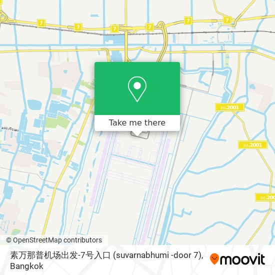 素万那普机场出发-7号入口 (suvarnabhumi -door 7) map