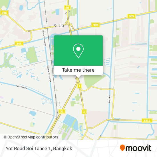 Yot Road Soi Tanee 1 map