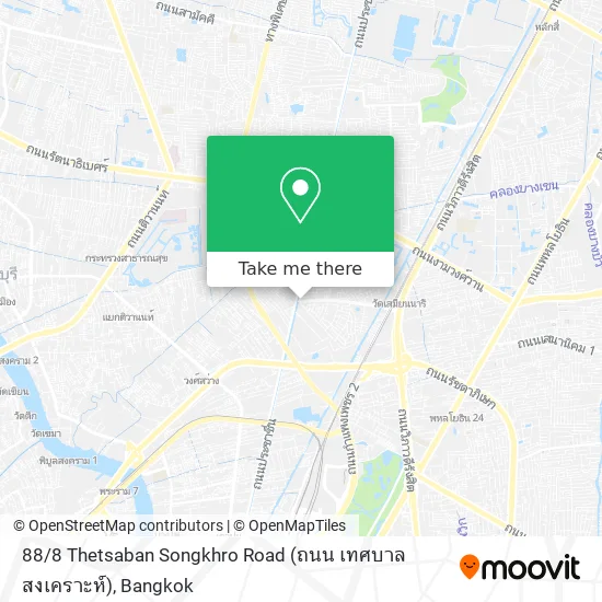 88 / 8 Thetsaban Songkhro Road (ถนน เทศบาลสงเคราะห์) map