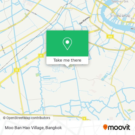 Moo Ban Hao Village map