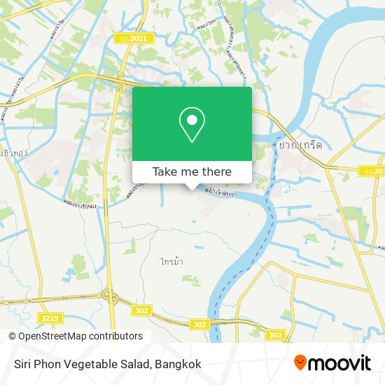 Siri Phon Vegetable Salad map
