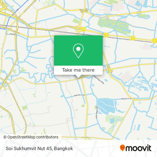 Soi Sukhumvit Nut 45 map