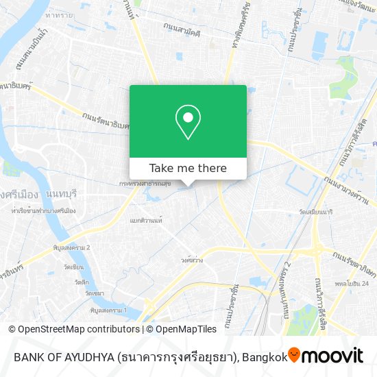 BANK OF AYUDHYA (ธนาคารกรุงศรีอยุธยา) map