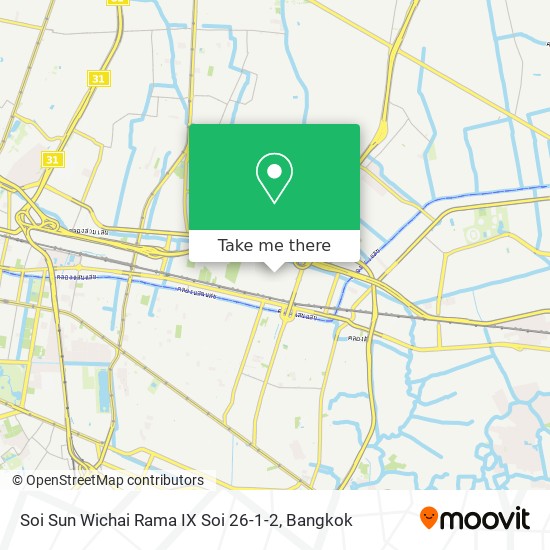 Soi Sun Wichai Rama IX Soi 26-1-2 map