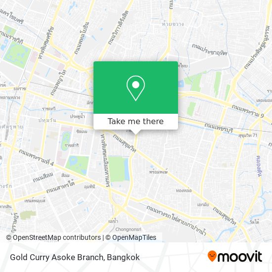 Gold Curry Asoke Branch map