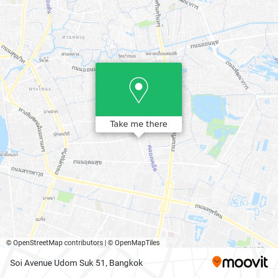 Soi Avenue Udom Suk 51 map