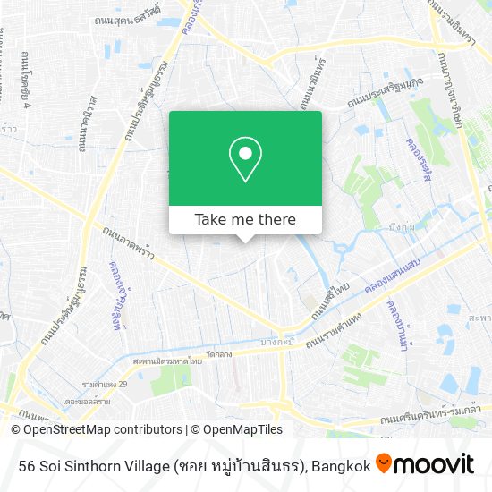 56 Soi Sinthorn Village (ซอย หมู่บ้านสินธร) map