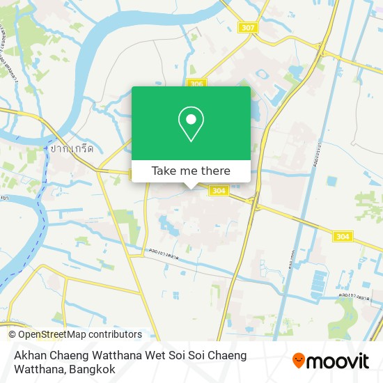 Akhan Chaeng Watthana Wet Soi Soi Chaeng Watthana map