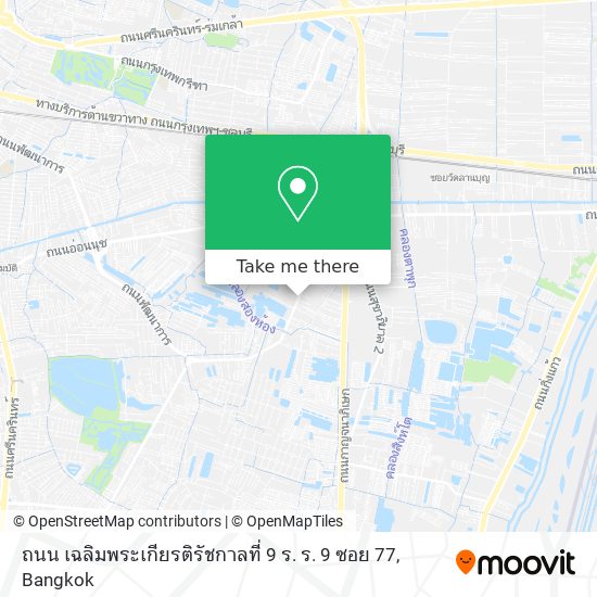 ถนน เฉลิมพระเกียรติรัชกาลที่ 9 ร. ร. 9 ซอย 77 map