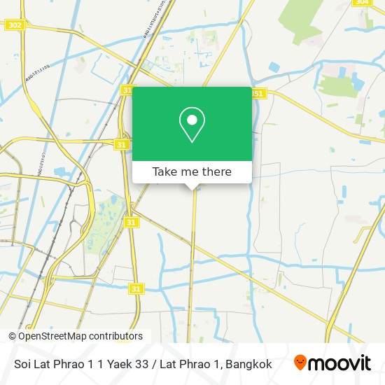 Soi Lat Phrao 1 1 Yaek 33 / Lat Phrao 1 map