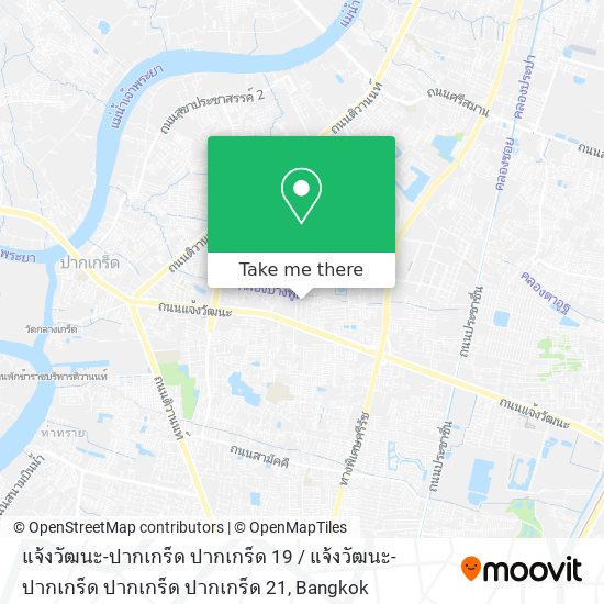 แจ้งวัฒนะ-ปากเกร็ด ปากเกร็ด 19 / แจ้งวัฒนะ-ปากเกร็ด ปากเกร็ด ปากเกร็ด 21 map