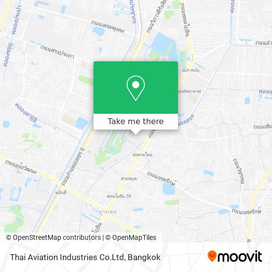 Thai Aviation Industries Co.Ltd map