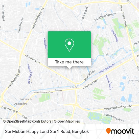 Soi Muban Happy Land Sai 1 Road map