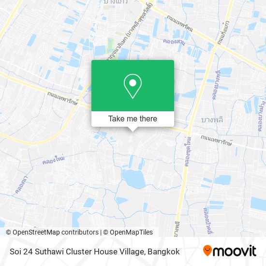 Soi 24 Suthawi Cluster House Village map