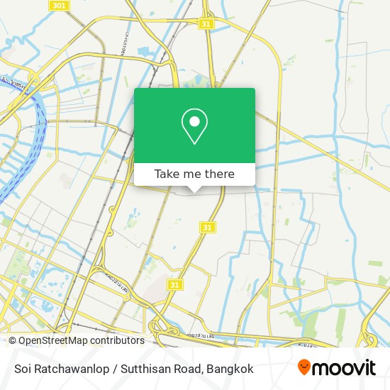 Soi Ratchawanlop / Sutthisan Road map