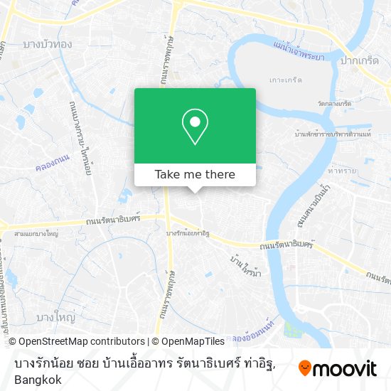 บางรักน้อย ซอย บ้านเอื้ออาทร รัตนาธิเบศร์ ท่าอิฐ map