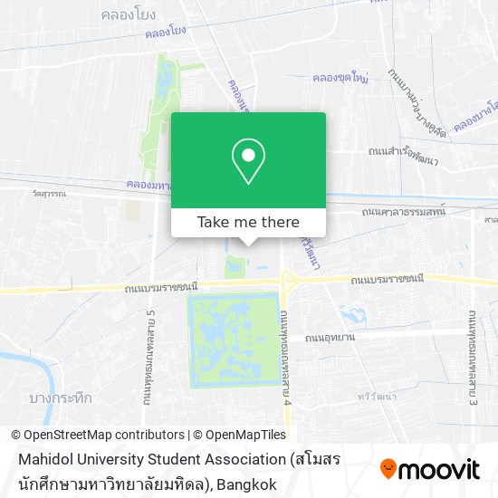 Mahidol University Student Association (สโมสรนักศึกษามหาวิทยาลัยมหิดล) map