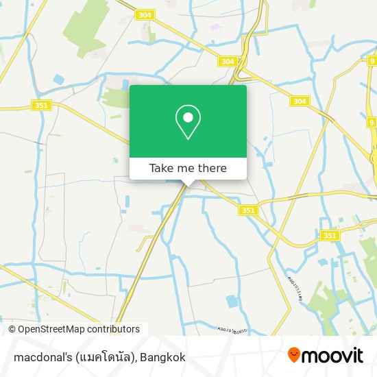 macdonal's (แมคโดนัล) map