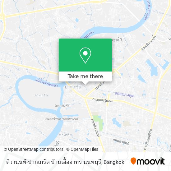 ติวานนท์-ปากเกร็ด บ้านเอื้ออาทร นนทบุรี map