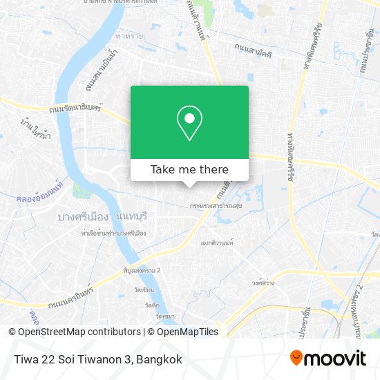 Tiwa 22 Soi Tiwanon 3 map